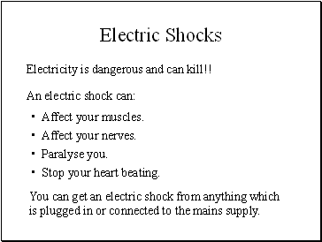 Electric Shocks