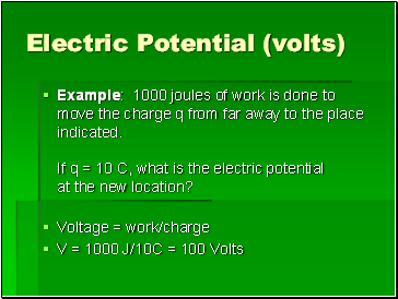 Electric Potential (volts)