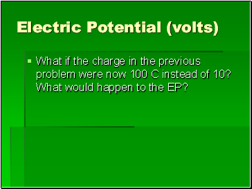 Electric Potential (volts)