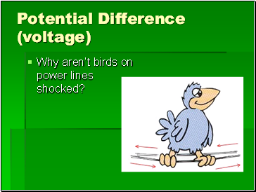 Potential Difference (voltage)