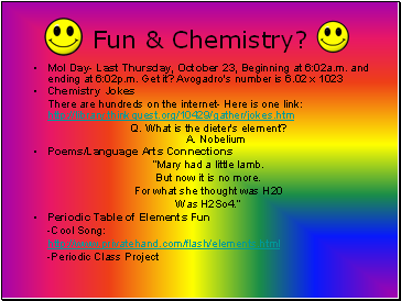 Fun & Chemistry?