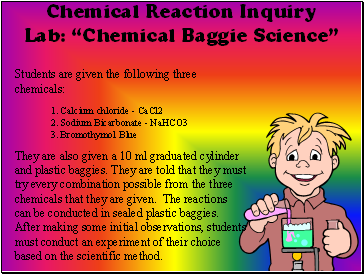 Chemical Reaction Inquiry Lab: Chemical Baggie Science