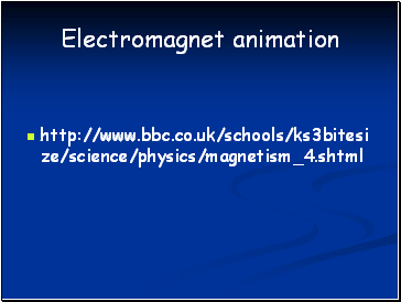 Electromagnet animation