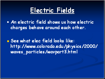 Electric Fields