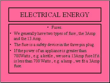 ELECTRICAL ENERGY