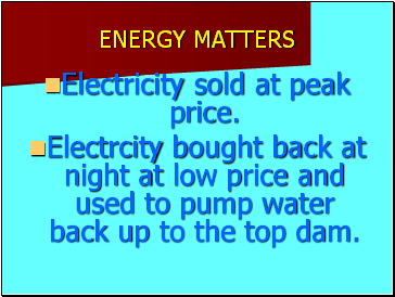 ENERGY MATTERS