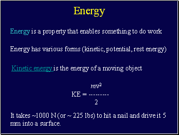 Energy, Energy Transformations