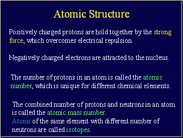 Atomic Structure