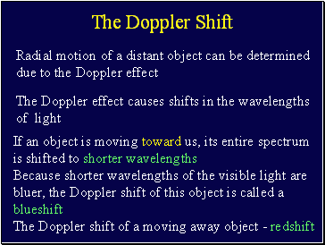 The Doppler Shift