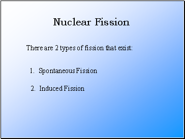 Nuclear Fission