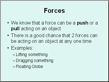 Forces