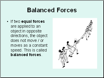 Balanced Forces