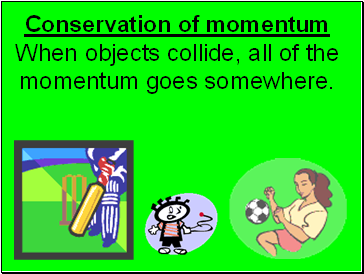 Conservation of momentum