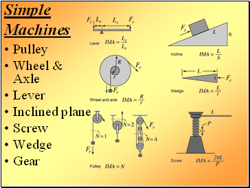 Simple Machines