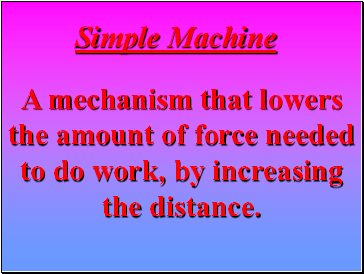 Simple Machine