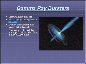 Gamma Ray Bursters