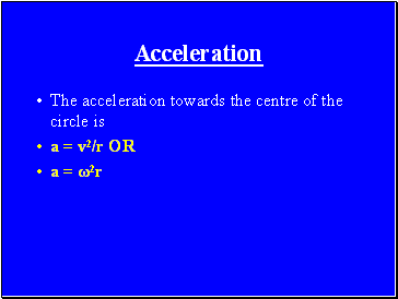 Acceleration