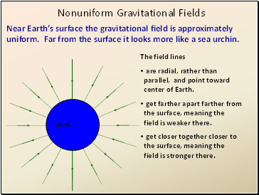 Nonuniform Gravitational Fields