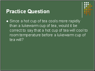 Practice Question