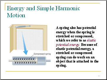 Energy and Simple Harmonic Motion