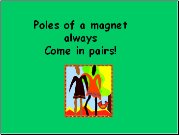 Poles of a magnet always