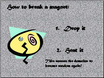 How to break a magnet: