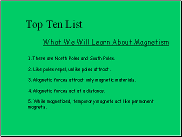 Top Ten List