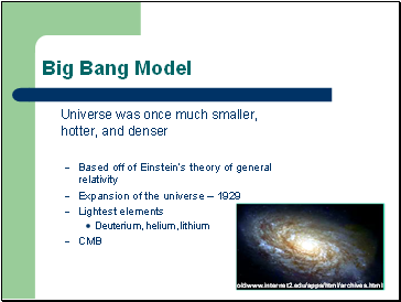 Big Bang Model