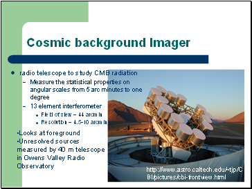 Cosmic background Imager