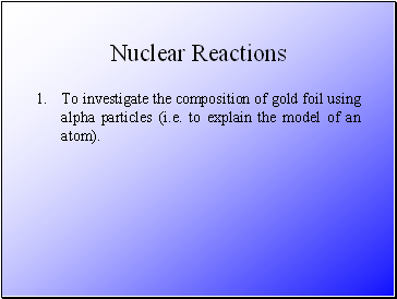 Nuclear Reactions Answers