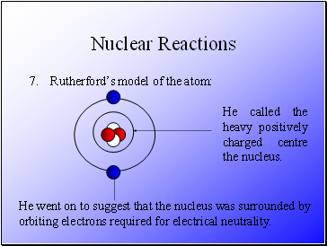 Nuclear Reactions