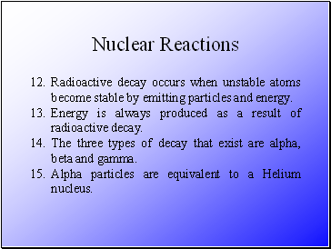 Nuclear Reactions