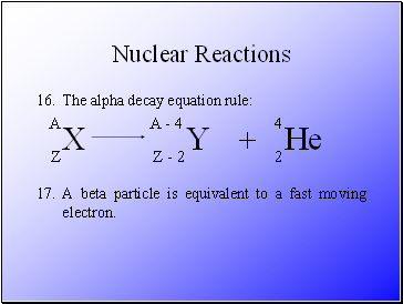 Nuclear Reactions