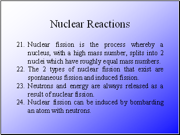 Nuclear Reactions