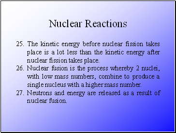 Nuclear Reactions