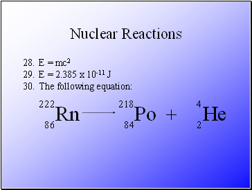 Nuclear Reactions