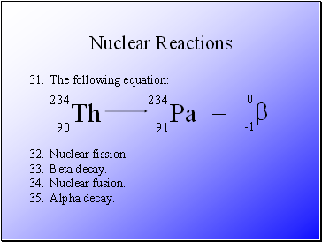 Nuclear Reactions