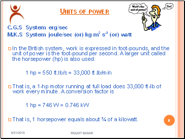 Units of power