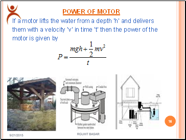 POWER OF MOTOR