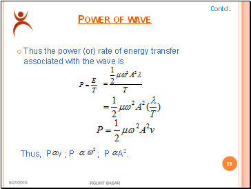 Power of wave