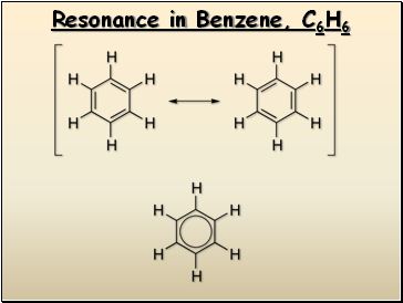 Resonance in Benzene, C6H6