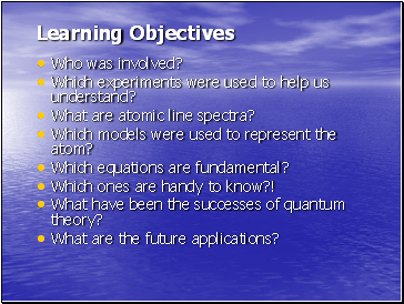 Learning Objectives