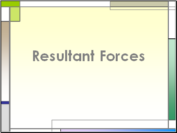 Resultant forces