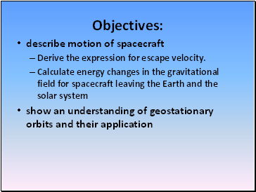 Objectives