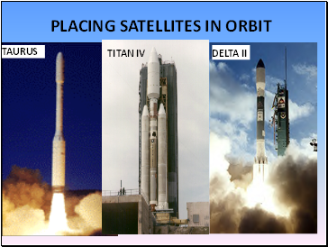 Placing satellites in orbit