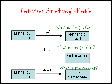 Derivatives of methanoyl chloride