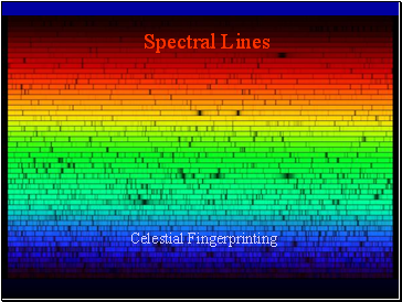 Spectral lines