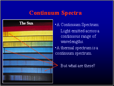 Continuum Spectra