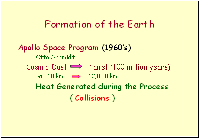 Formation of the Earth