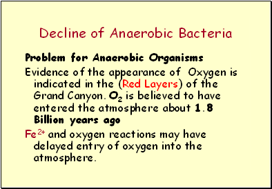 Decline of Anaerobic Bacteria